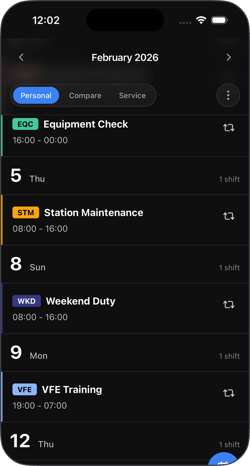 Schedule Example